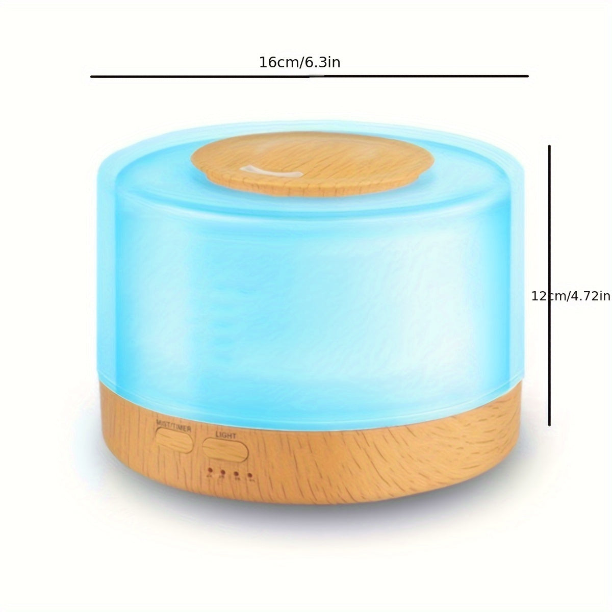 6 Essential Oils! 500ML WiFi-Controlled Aroma Diffuser - 7 Color LED Humidifier for Large Rooms | Ultrasonic Quiet Operation