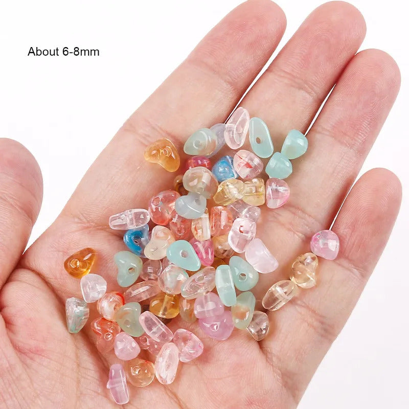 20g/Bag Acrylic Crushed Stone Shape Multicoloured Loose Beads Diy Necklace Bracelet Key Chain Jewelry Making Materials