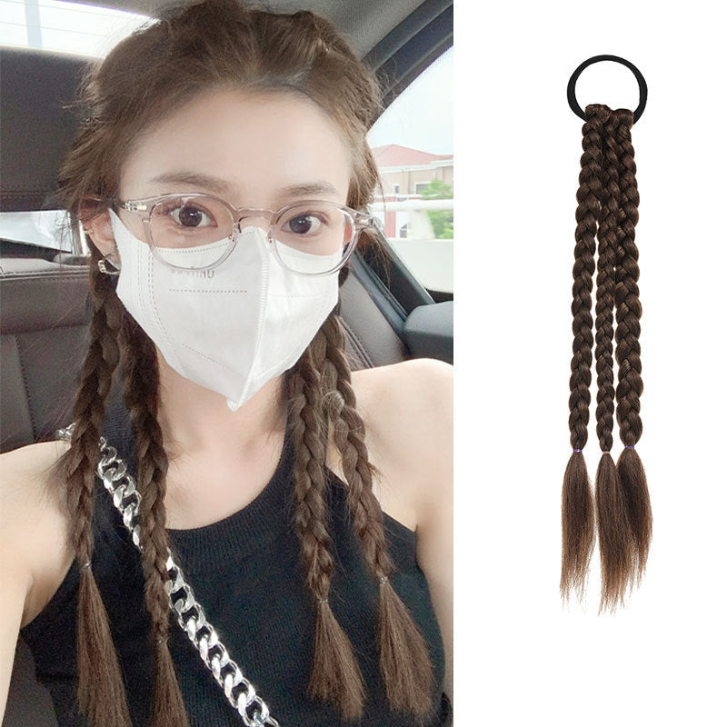 Colorful Ropes Boxing False Braids Hot Girl Sweet Cool Personality High-Temperature Fiber Handmade Braid Dreadlocks Source Factory in Stock Stable