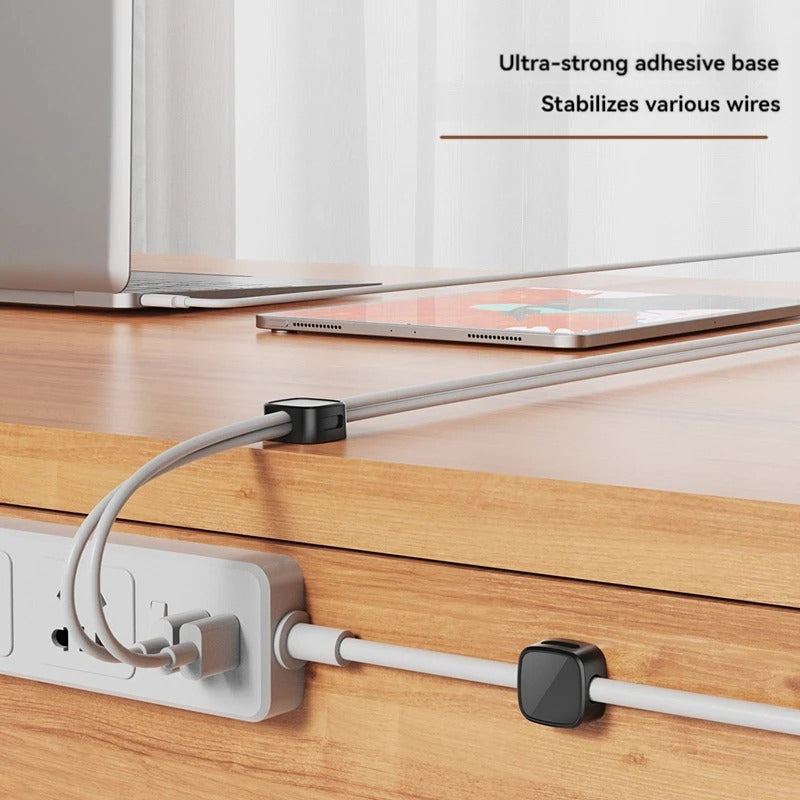Magnetic Cable Clip Cable Holder, Adhesive Wire Keeper Cord Cable Organizer, Usb Charging Line Winder For Office Desktop Home