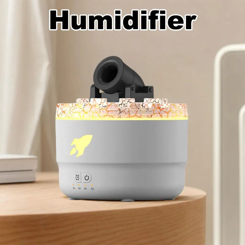 Volcanic Crack Light Cannons Humidifier Aroma Diffuser Cannon Blast Turret Aromatherapy Humidifier Air Humidifier for Bedroom