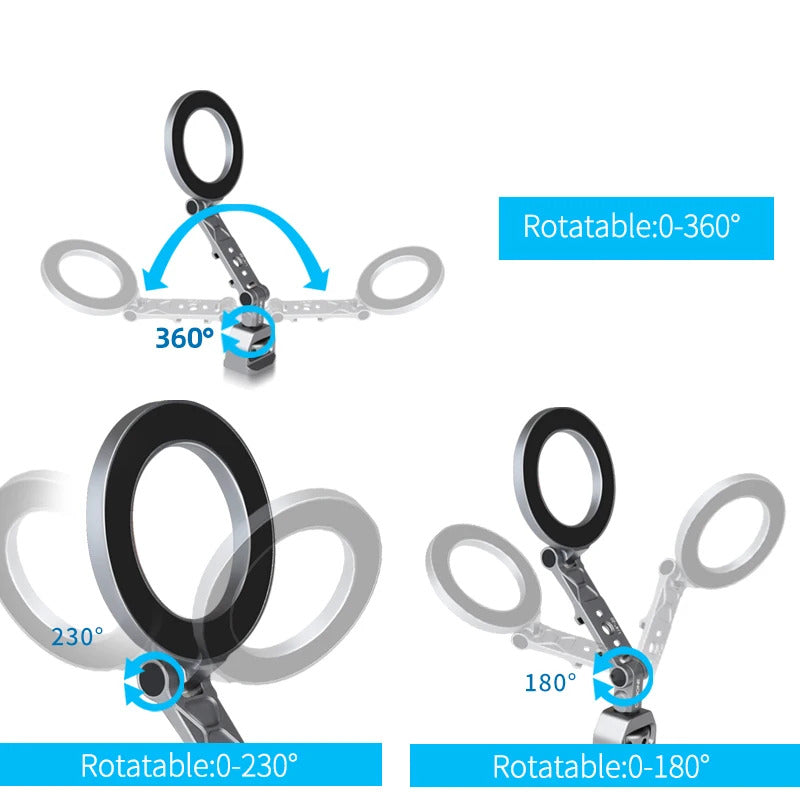 XILETU Foldable Magnetic Phone Holder Camera Rabbit Cage Tripod Universal External Magsafe Accessory for iPhone 15 14 13 12