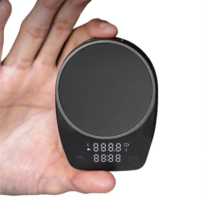 ABBK-Compact Digital Coffee Scale With Timer,High Precision Weighing & Timing For Perfect Brew,Essential For Home,Coffee Shop