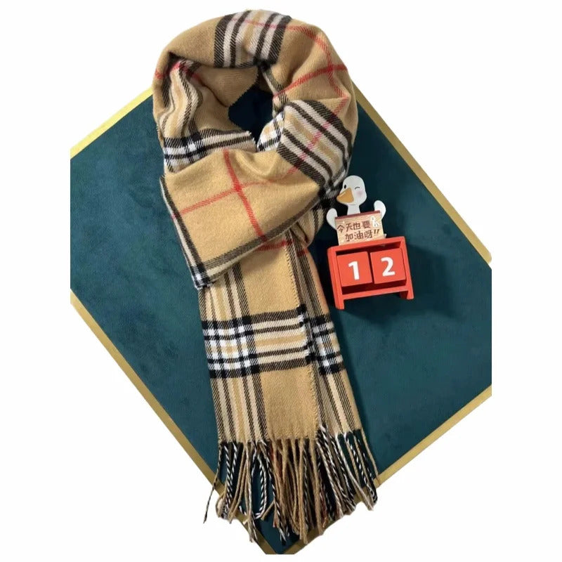 Luxury Cashmere Warm Scarf for Women Design Winter Men Shawl Wrap Pashmina 2025 Plaid Female Bufanda Echarpe Foulard