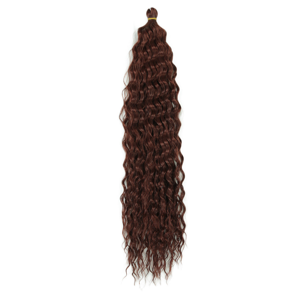 Foreign Trade Wig Crochet Hair Chemical Fiber Hair Bundle Deep Wave Twist Hair Cross-Border Ladies Dreadlocks Woven