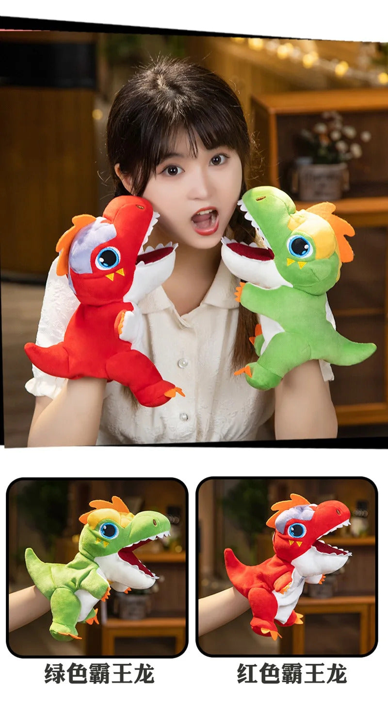 Stuffed Plush Dinosaur Toys Hand Finger Story Puppet Kawaii Dolls Educational Baby Toys Tyrannosaurus Rex Children Gift