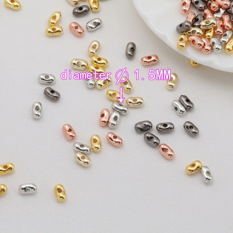 Cordial Handmade 9900Pcs 3*6MM DIY Beads/UV CCB Effect/Hand Made/Jewelry Findings & Components/Peanut Shape/Acrylic Bead #18289