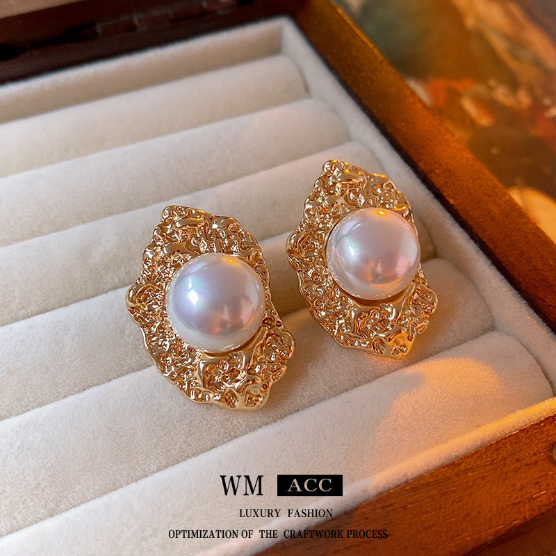 Vintage Earrings Fashion Versatile Ear Jewelry Niche Light Luxury High-end Accessories
