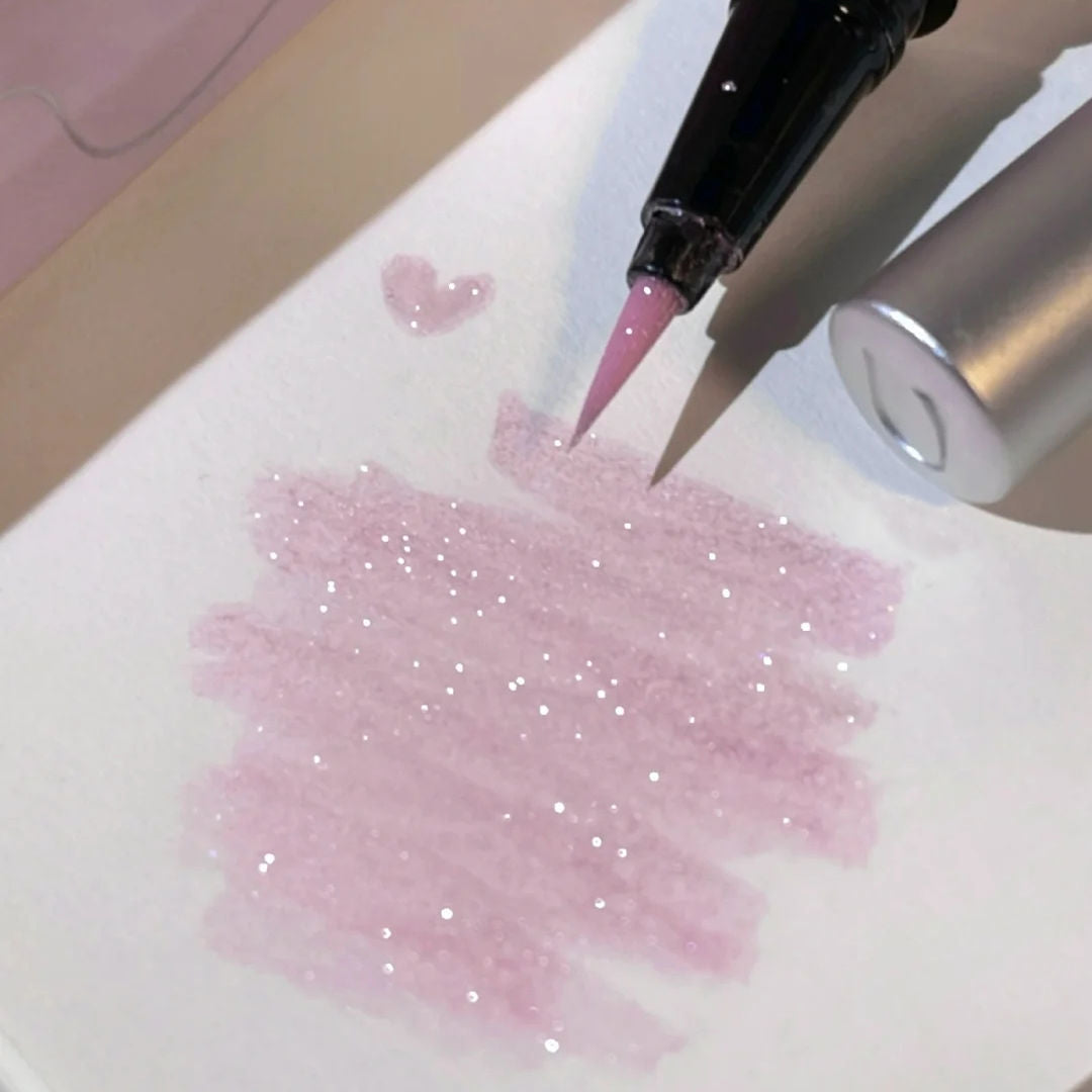 Diamond in the Debris Tear Feeling ~ Ultra-Fine Flash Waterproof Sweat-Proof Liquid Eyeliner Brightening Pearlescent Eye Shadow Pen Long Lasting Non Smudge