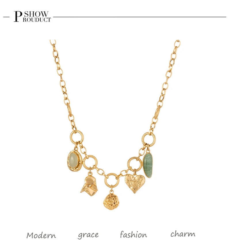 red Pepper Necklaces for Women Multilayer Collar Chain Verse Christian Jewelry 18K Gold Choker Plated/Stainless