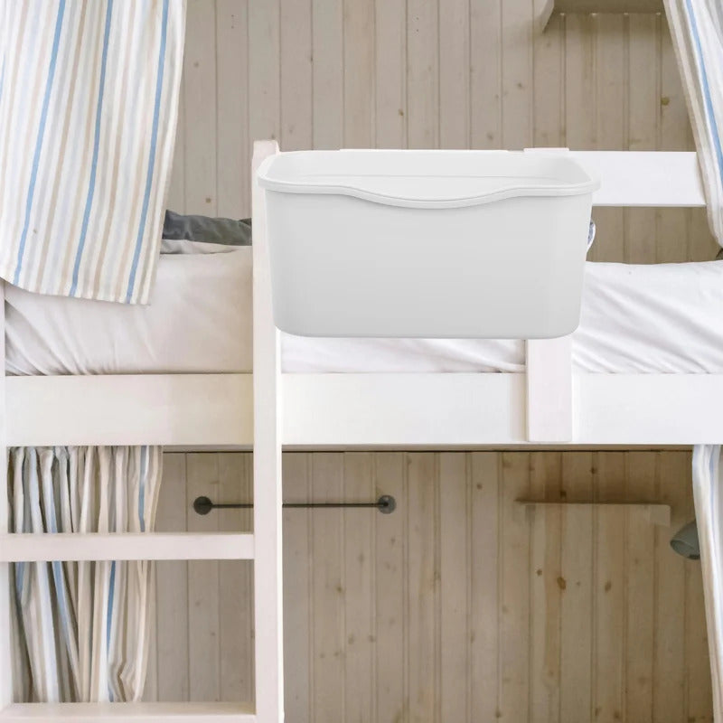 2pcs Bedside Storage Baskets Plastic Bunk Bed Shelves Dorm Room Holder ganizer Space Saving Multifunctional Design Essential