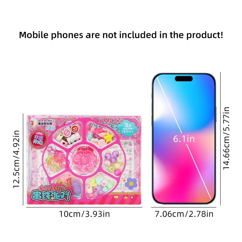 Handmade DIY bead girl's home set bracelet children's toy accessories color random