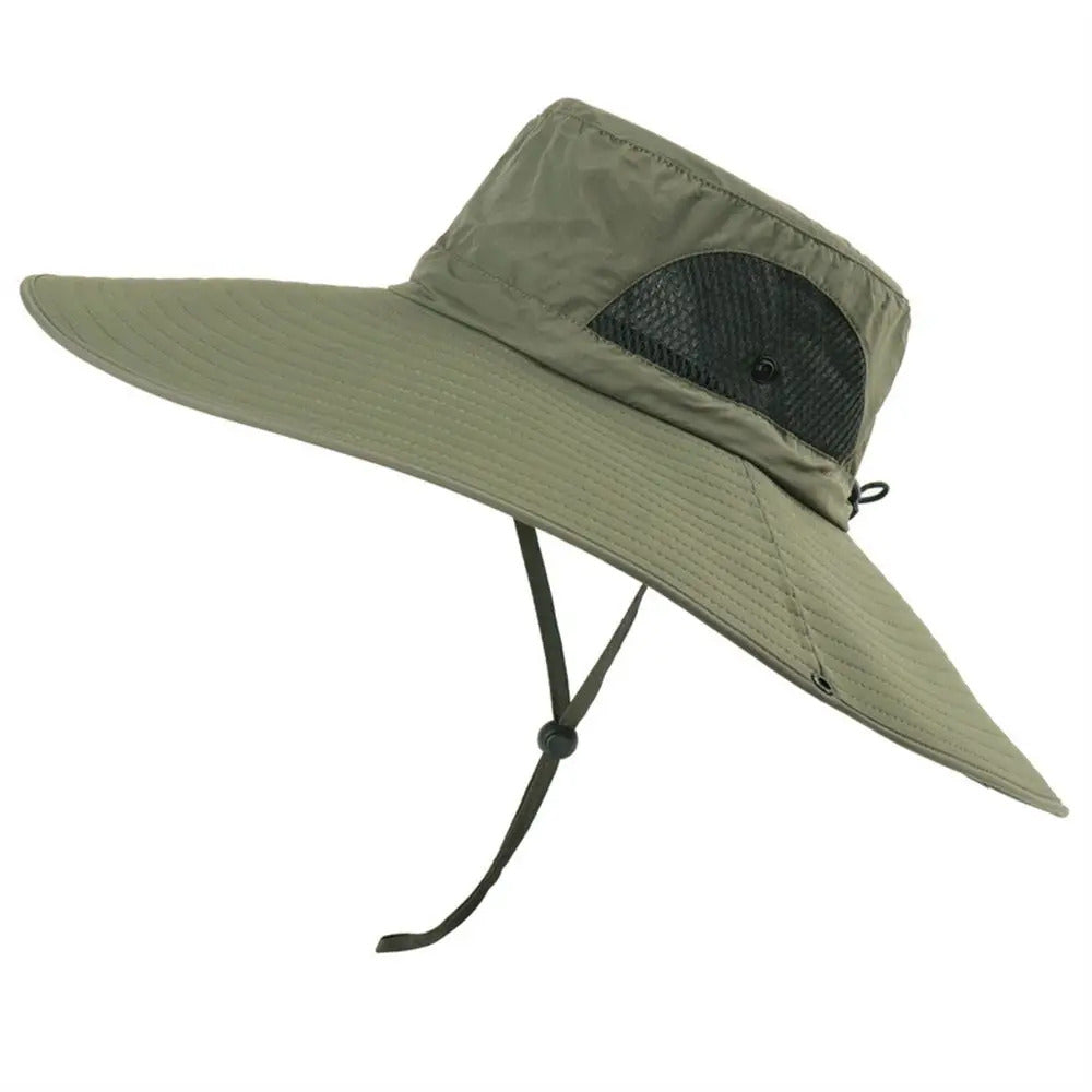 Men Women Wide Visor Brim Hat Boonie Bucket Cap Summer Fishing UV Sun Protection Breathable Caps