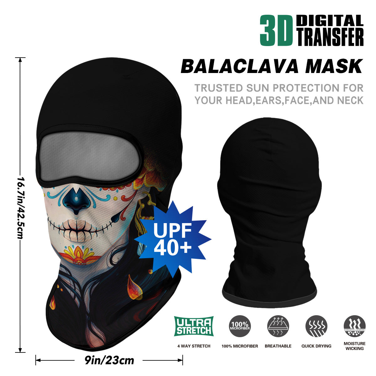 Summer Sun-Proof Headgear Men's and Women's Outdoor Motorcycle Riding Helmet Lining Headgear Fishing Funny Facekini Face Protection Face Mask