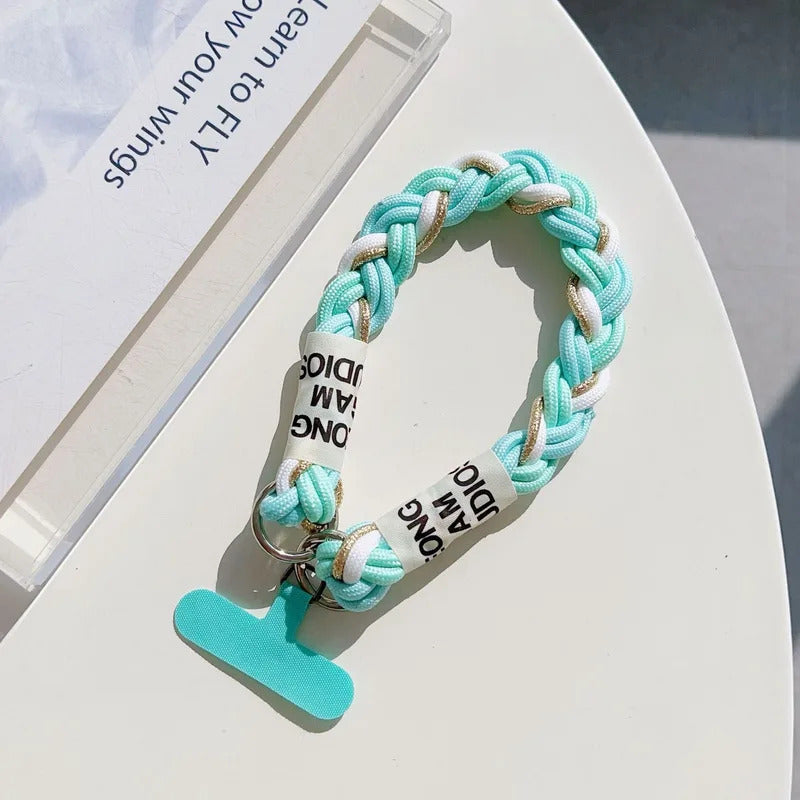 Suitable For Mobile Phone Lanyard Short Wrist Portable Bold Men And Women Outdoor Mountaineering Chain Key Chain Bag Chain