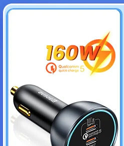 Baseus 5pcs USB Car Charger Quick Charge QC4.0 QC3.0 PD3.0 SCP PPS 5A Type C 30W Fast USB Charger For iPhone Xiaomi Mobile Phone