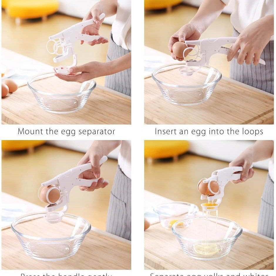 Handheld Egg Cracker Egg Shell TV Egg Cutter Egg White Separator Kitchen Gadget