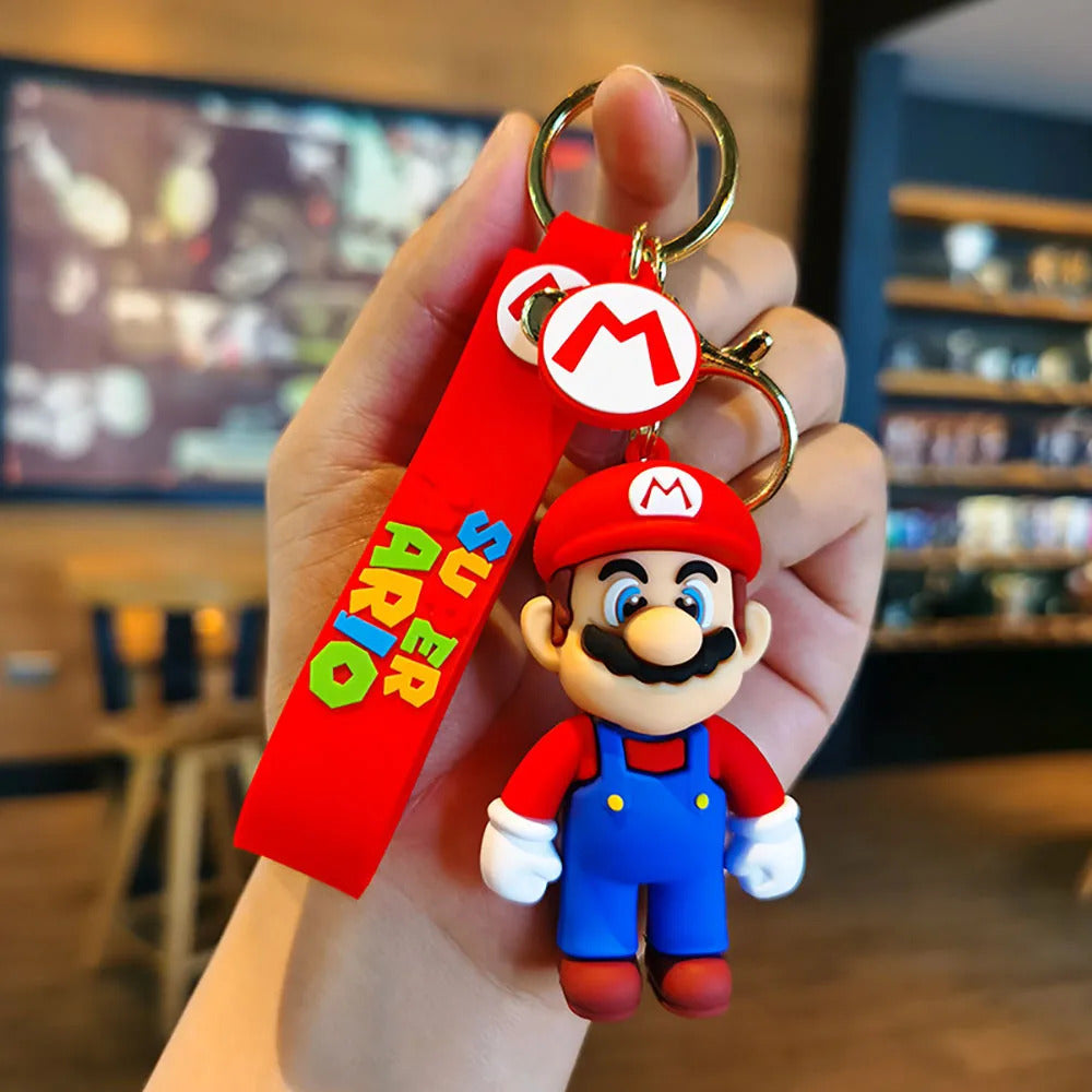 Mario Series Key chain Cute Super Mario Doll bag Pendant Car key chain, holiday gift, small decoration key chain