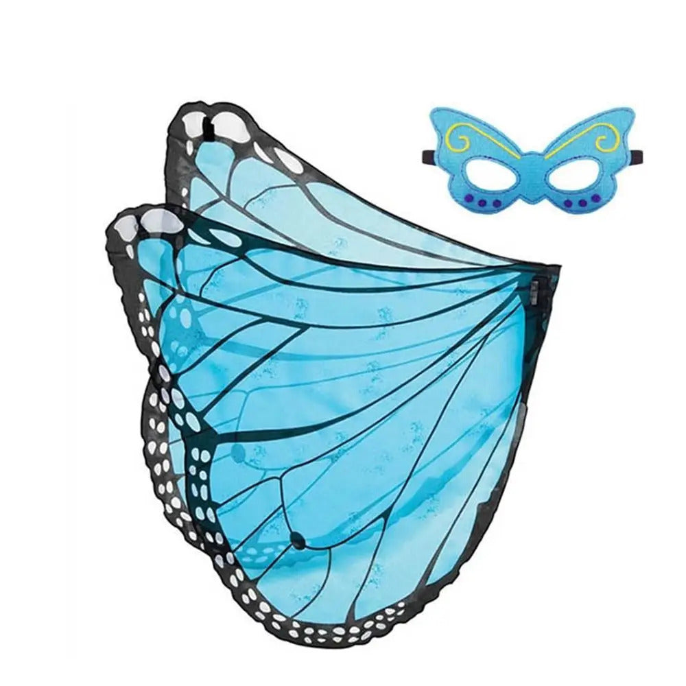 Kids Butterfly Costume Halloween Performance Mask Cloak Children's Butterfly Elf Angel Wings Christmas Stage Cosplay Costumes