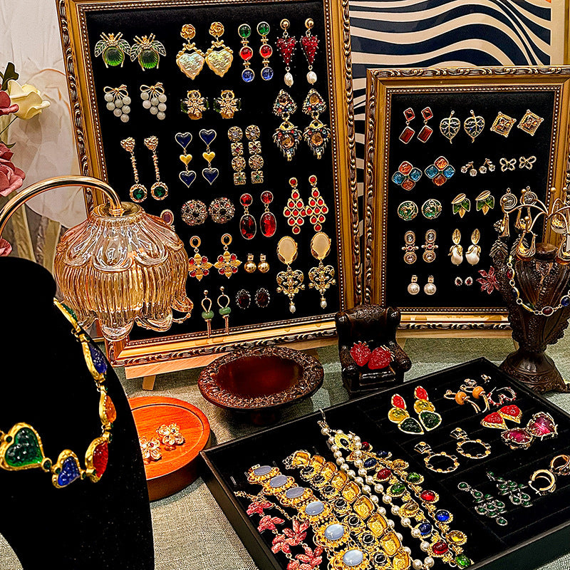 Vintage Earrings Fashion Versatile Ear Jewelry Niche Light Luxury High-end Accessories