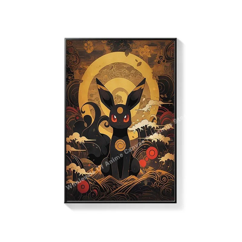 PokeMon Decorations PokeMon PokeMon Pikachu Hanging Paintings Children's Room Cartoon Anime Mural