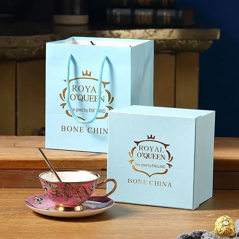 Leopard coffee cup/birthday gift/milk tea cup