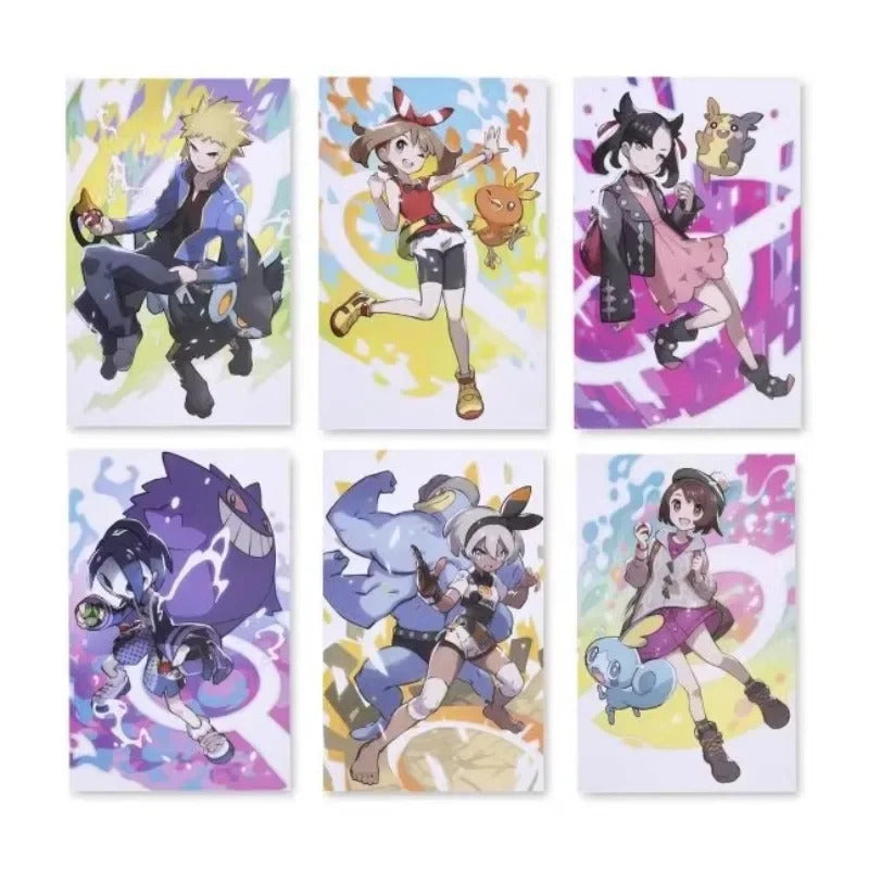 American Version of PokeMon Center Trainers Series Little Youmali, Salina, Chibana Posters, Home Canvas Hanging Paintings