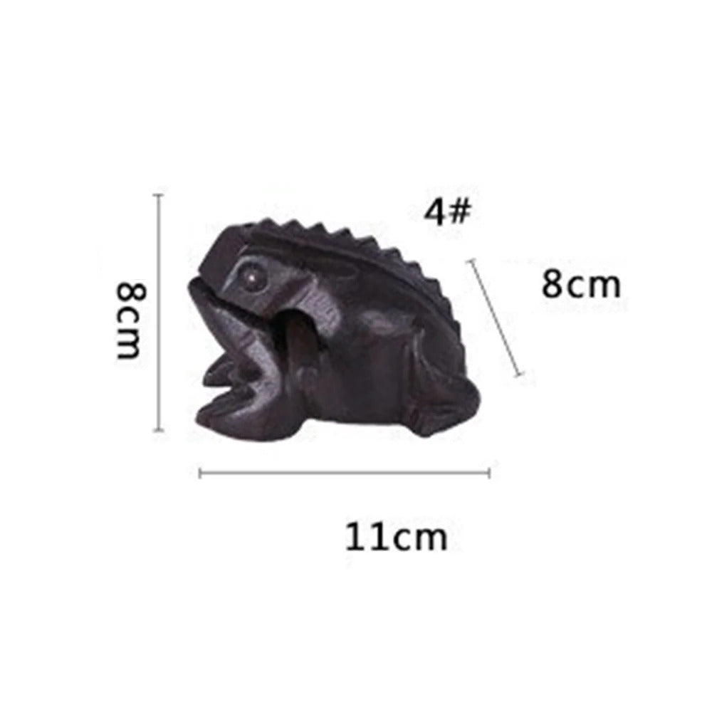 1pc Wooden Frog Guiro Rasp,Handcrafted Wooden Frog Musical Instrument,African Wooden Frog Rasp Musical Instrument for Adults