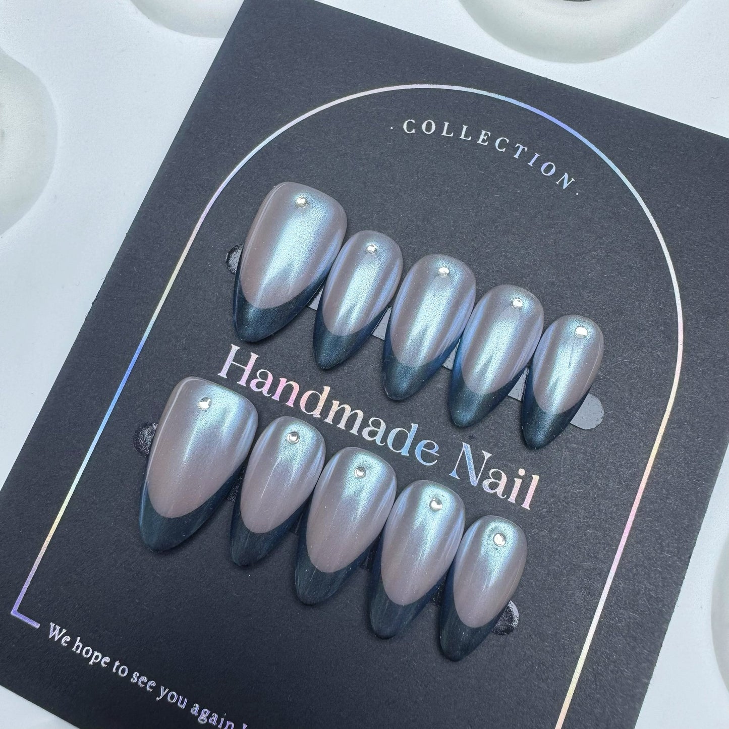 Wearable Nails Pure Handmade High-End Brightening Hot Girl Style Detachable Nail Tips