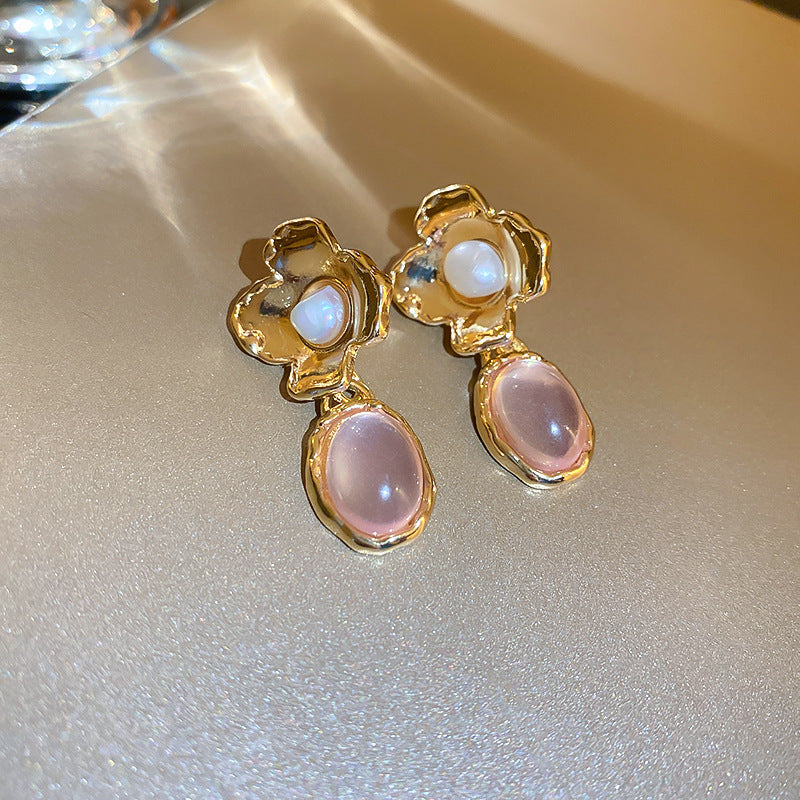 Vintage Earrings Fashion Versatile Ear Jewelry Niche Light Luxury High-end Accessories