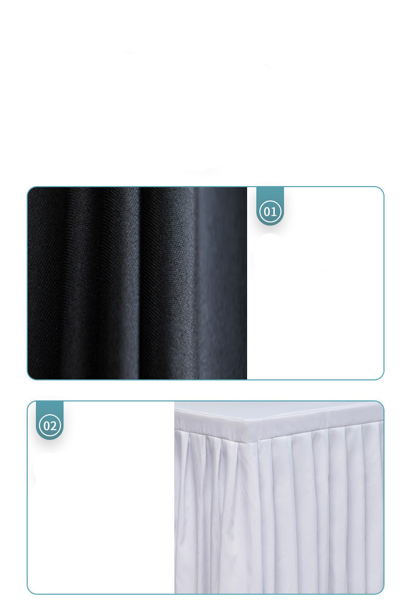 Wholesale Supply Polyester Plain Weave Table Skirt Cover Modern Simple Hotel Banquet Polyester Tablecloth Hotel Restaurant Tablecloth