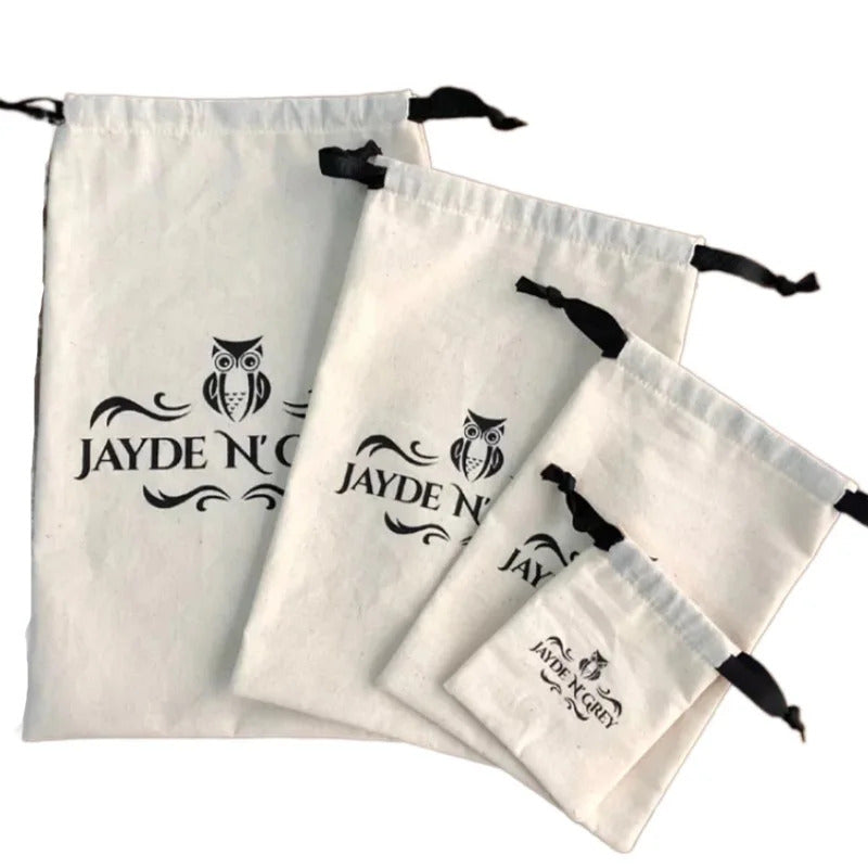 Jewelry Cotton Pouch 5x7cm 7x9cm 11x14cm Perfume Candle Packaging Dust Sack Eyelashes Makeup Drawstring Gift Bags
