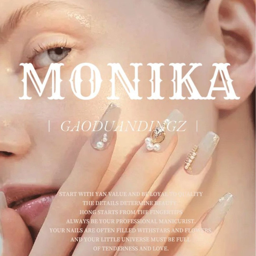 [Melody] Original Style Please Do Not Steal Pictures Pink Cat Eye Advanced French Cat Eye K9 Handmade Wear Armor