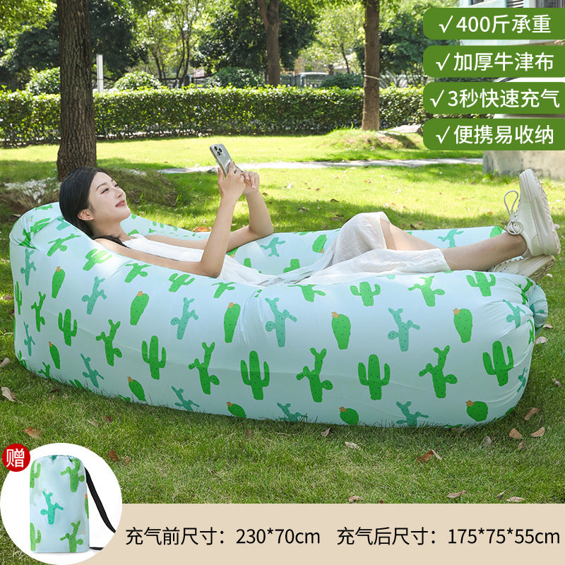 Manufacturer Pillow Style Inflatable Sofa In Stock Outdoor Portable Lazy Air Sofa Foldable Inflatable Bed Sleeping Bag