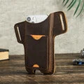 Genuine Leather Waist Bag for Men Casual Flip Cover Phone Holster Case with Belt Clip Mobile Phone Pouch for iPhone 16 Samsung