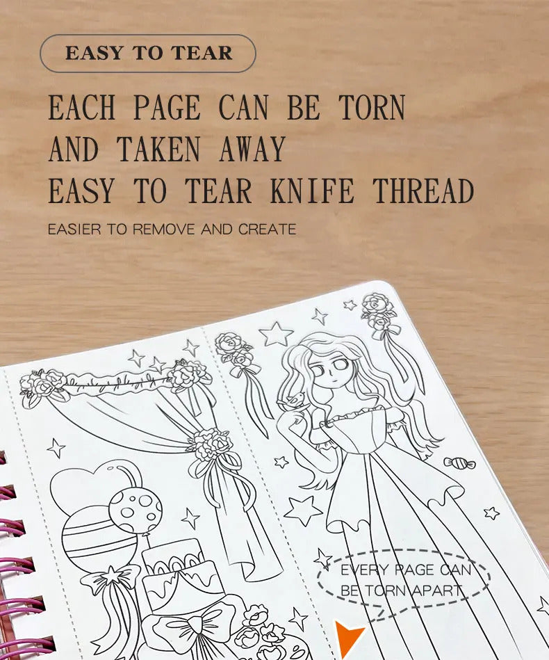 Children's Fabric Art Craze Poke Drawing Craft Toys DIY Creative Puzzle Puncture Painting Poking Sticker For Kids Birthday Gifts