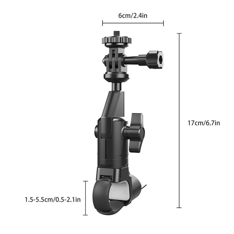 Camera Mount Holder Motorcycle Clip for GoPro 12 11 10 for Insta 360 X2 X3 X4 Action Camera Bike Bicycle Handlebar Stand Bracket