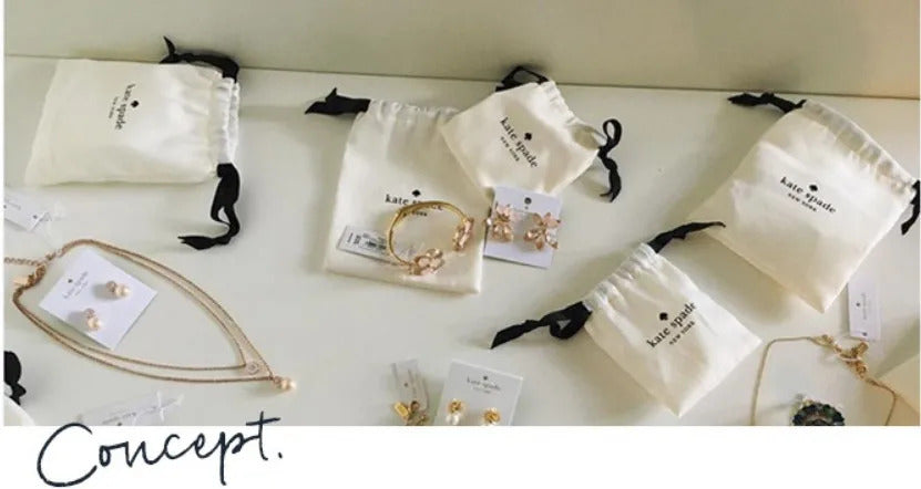 Jewelry Cotton Pouch 5x7cm 7x9cm 11x14cm Perfume Candle Packaging Dust Sack Eyelashes Makeup Drawstring Gift Bags