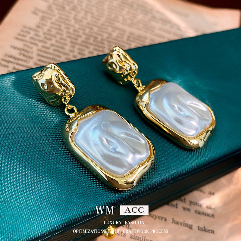 Vintage Earrings Fashion Versatile Ear Jewelry Niche Light Luxury High-end Accessories