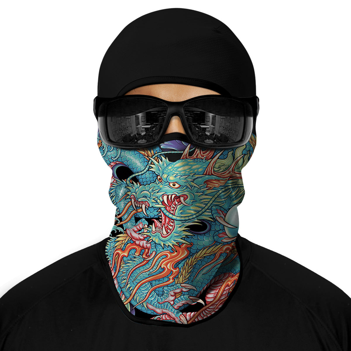 Summer Sun-Proof Headgear Men's and Women's Outdoor Motorcycle Riding Helmet Lining Headgear Fishing Funny Facekini Face Protection Face Mask