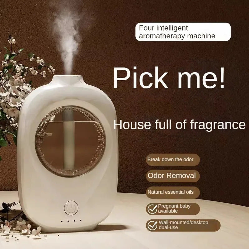 6 Modes Aroma Diffuser Wall Mounted Air Freshener Dispenser Fragrance Essential Oil Air Humidifier Aromatherapy USB Rechargeable