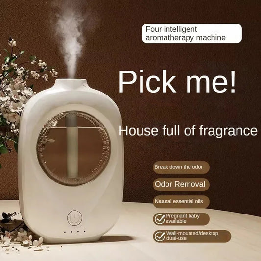 6 Modes Aroma Diffuser Wall Mounted Air Freshener Dispenser Fragrance Essential Oil Air Humidifier Aromatherapy USB Rechargeable