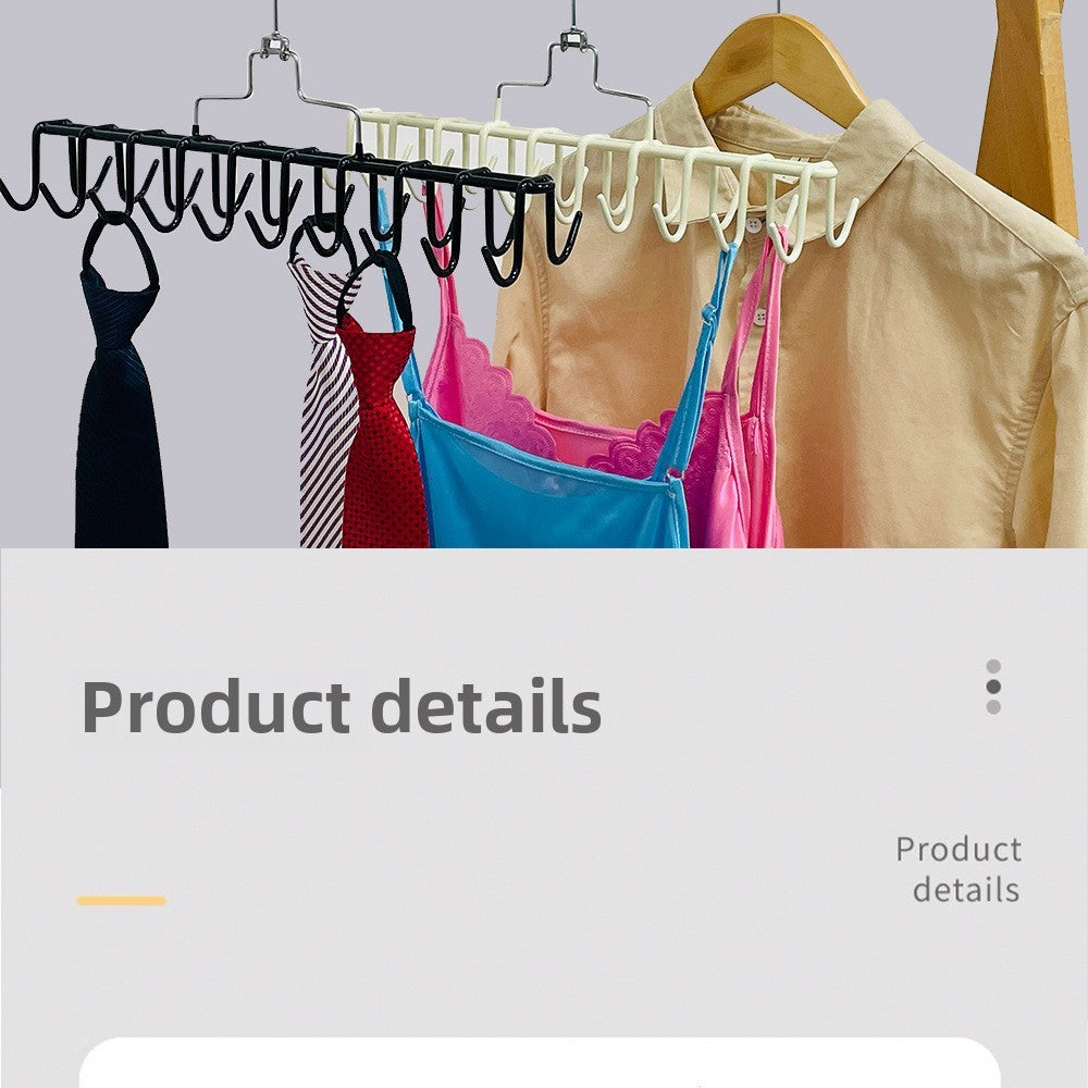 Strap Hanger 20 Hook Multi-hanging Underwear Vest Storage Artifact Multifunctional Hook Student Dormitory Wardrobe Hanger