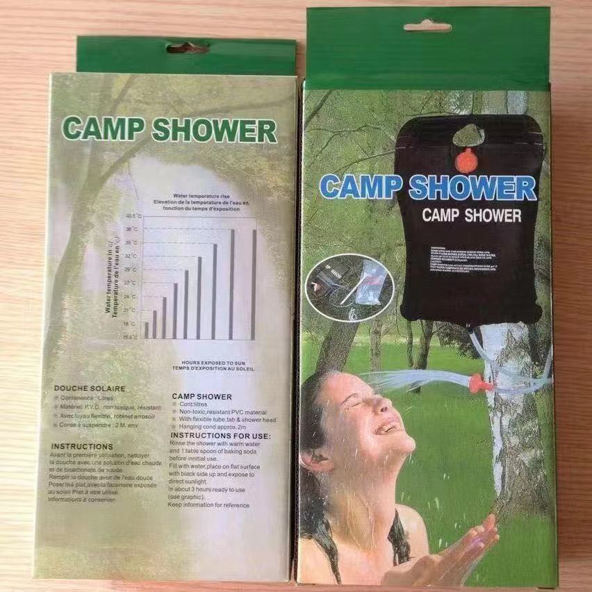Outdoor Camping Shower Bag 20L Solar Hot Water Bag Outdoor Bath Shower Portable Water Storage Bag
