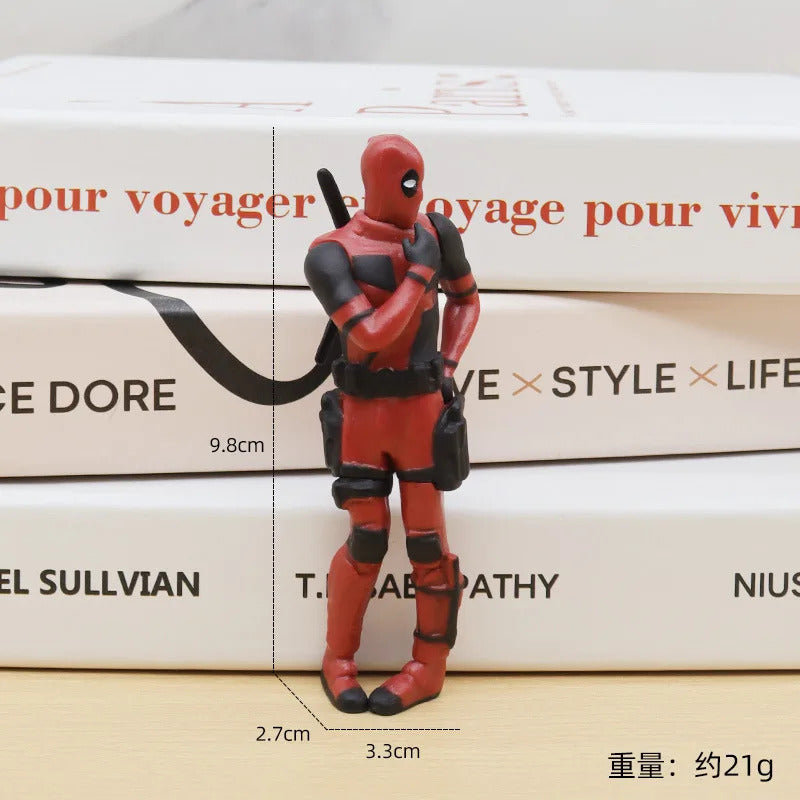 6 Desk Decoration Deadpool Car Home Office Marvel 8cm X-MAN Funny Cute Figure Model Toys