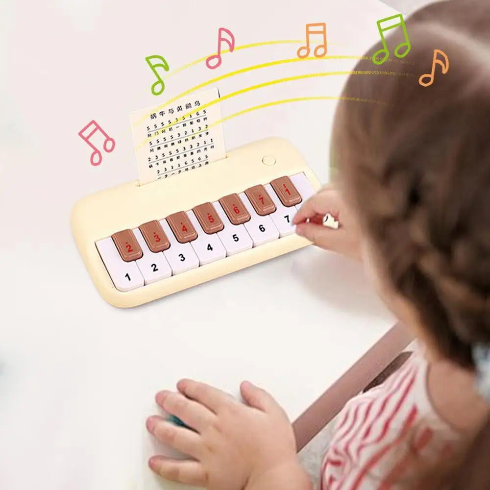 Mini Electric Keyboard Kids Puzzle Early Education Electronic Piano Toy Pocket Piano Teaching Musical Instrument for Girls Boys