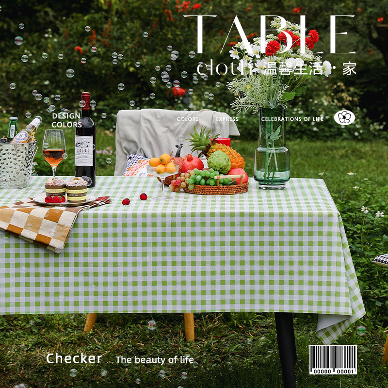 Outdoor Egg Roll Table Tablecloth Camping Picnic Table Mat Outdoor PVC Disposable Tablecloth Stall
