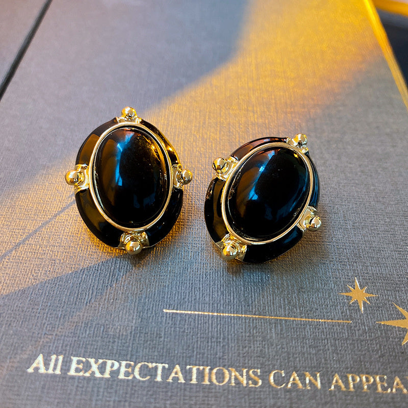 Vintage Earrings Fashion Versatile Ear Jewelry Niche Light Luxury High-end Accessories