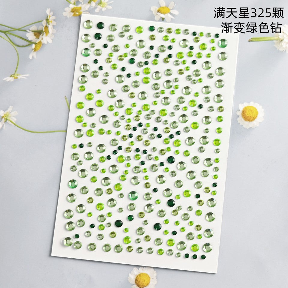 Glitter Gradient Butterfly Wing Tattoo Eye Corner Face Stickers Children's Eye Makeup DIY Stickers Fish Scale Performance Catwalk
