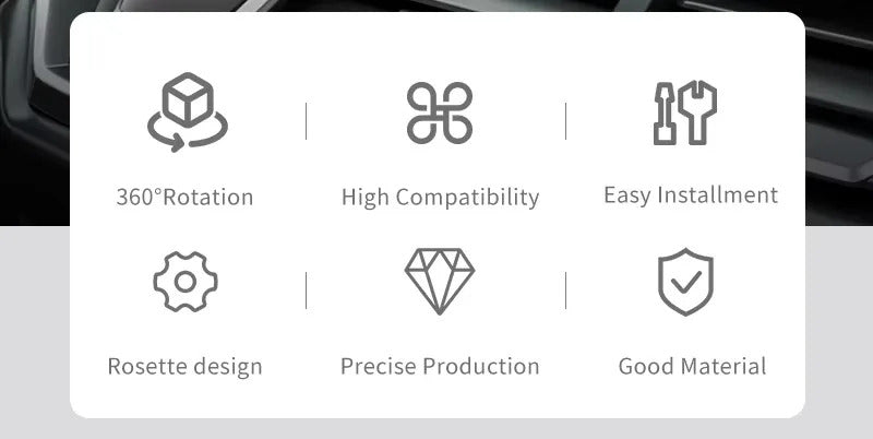 Lanparte 360-Degree Adjustable Car Mount Mobile Phone and Tablet Holder Stand for ipad accessories holder stand with Suction Cup